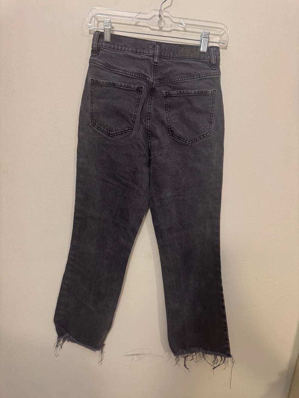 PacSun Stretch Crop Boot High Rise Jeans in Washed Black - Picture 2 of 7